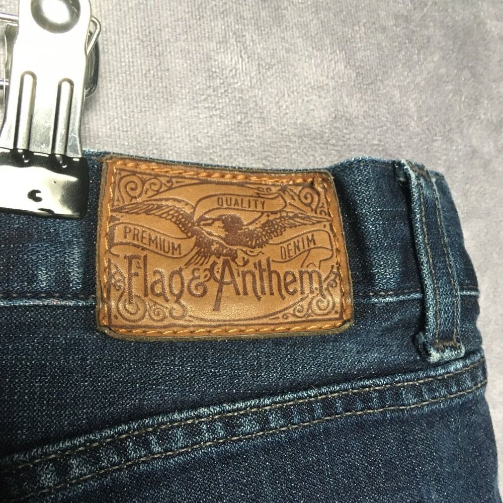 Flag and Anthem Mens‎ Oakland Slim Fit Blue Jeans size 40x34 Stretch Denim Pants - Picture 10 of 16